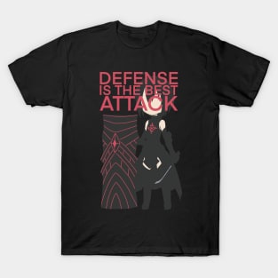 BOFURI ANIME CHARACTERS MAPLE QUOTES DEFENSE IS THE BEST ATTACK T-Shirt